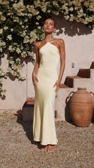 Clara Women's Maxi Dress | 100% Polyester, Halter Neckline 5