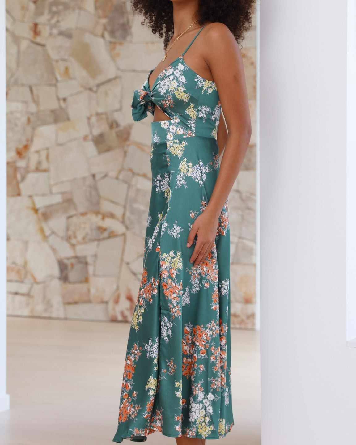 Daisy Women's Midi Dress | Floral Print, Adjustable Straps, Summer Dresses 5