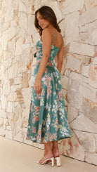 Daisy Women's Midi Dress | Floral Print, Adjustable Straps, Summer Dresses 6