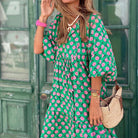 Elegant Long Sleeve Maxi Dress in White – Flattering Flowing Silhouette for Effortless Style 1