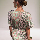 Elegant White Maxi Dress for Women with Twisted V-Neck – Flowy Long Sleeve Design 3