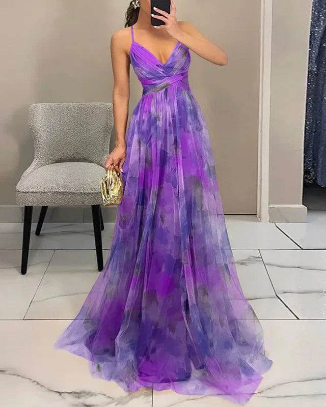 Floral Maxi Dress for Women – Lightweight Summer Dress with Adjustable Back Tie, Perfect for Wedding Guests and Garden Parties 10