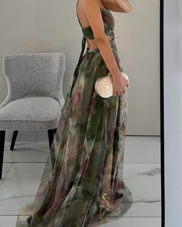 Floral Maxi Dress for Women – Lightweight Summer Dress with Adjustable Back Tie, Perfect for Wedding Guests and Garden Parties 7