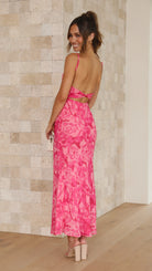 Margo Women's Midi Dress | Floral Print, Adjustable Straps 1