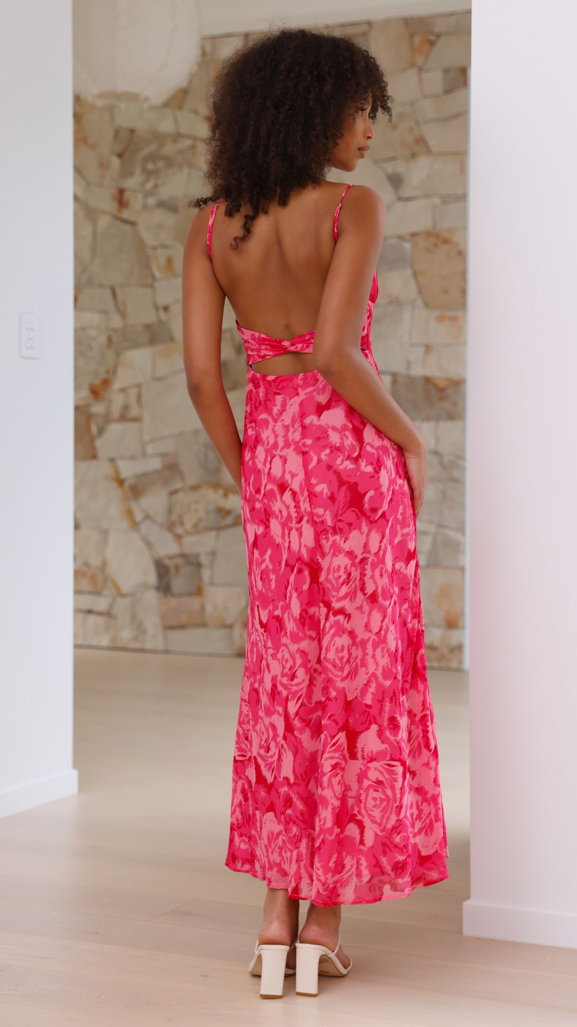 Margo Women's Midi Dress | Floral Print, Adjustable Straps 3