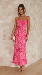 Margo Women's Midi Dress | Floral Print, Adjustable Straps 6