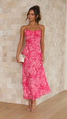 Margo Women's Midi Dress | Floral Print, Adjustable Straps 7