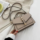 Olive Leather Crossbody Bag for Women – Stylish Compact Design with Secure Flap Closure 6
