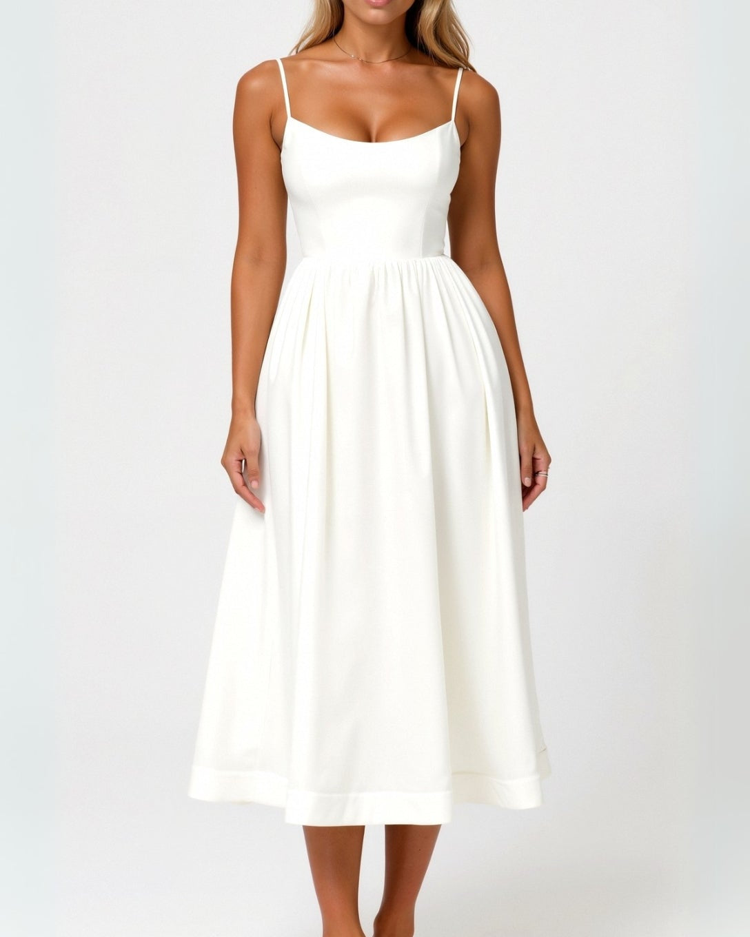 Pink Long Sleeve Midi Dress for Women – Flowing Design and Soft Fabric for Effortless Style 0