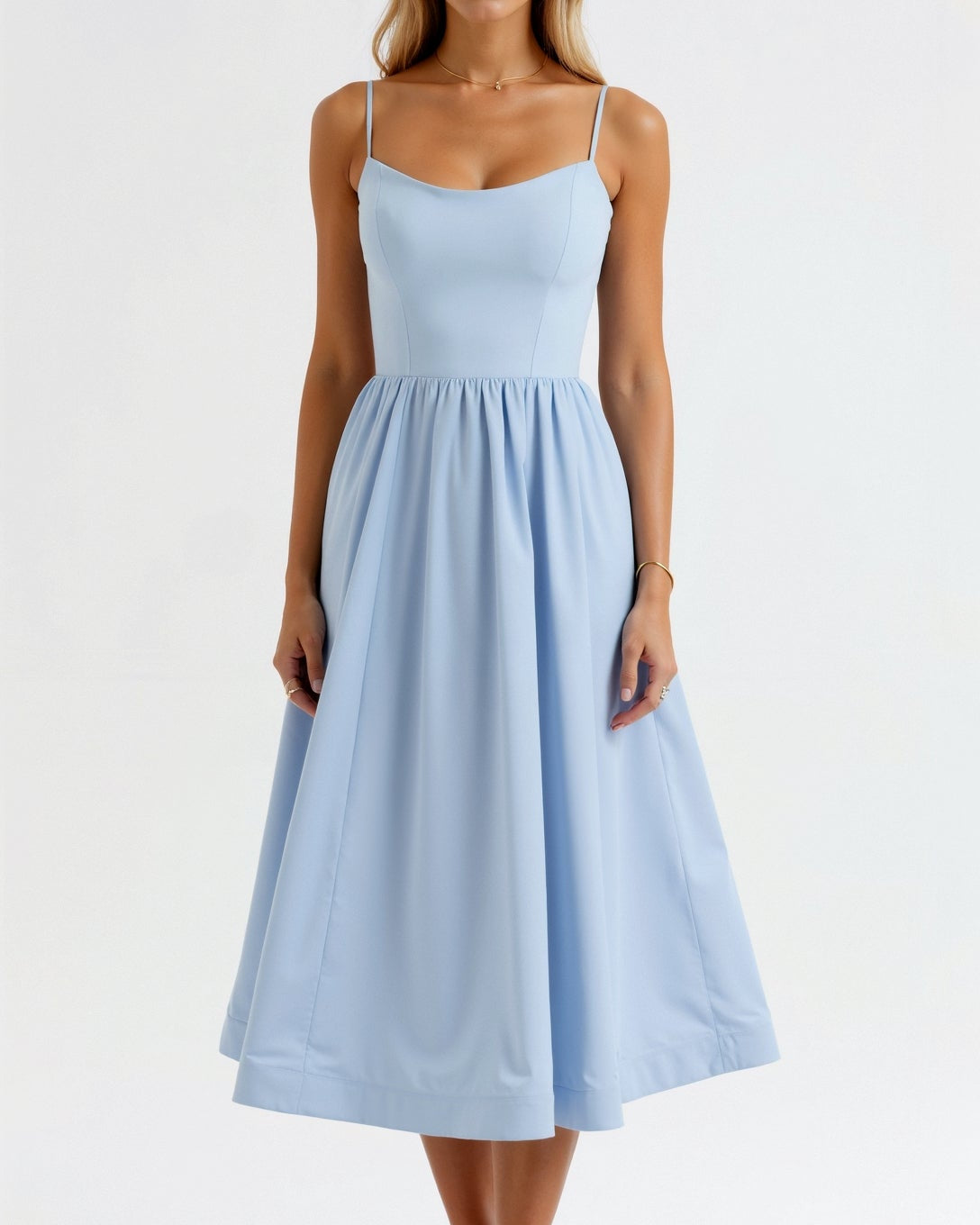 Pink Long Sleeve Midi Dress for Women – Flowing Design and Soft Fabric for Effortless Style 6