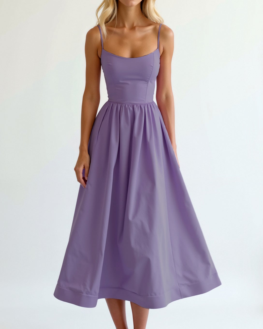 Pink Long Sleeve Midi Dress for Women – Flowing Design and Soft Fabric for Effortless Style 9