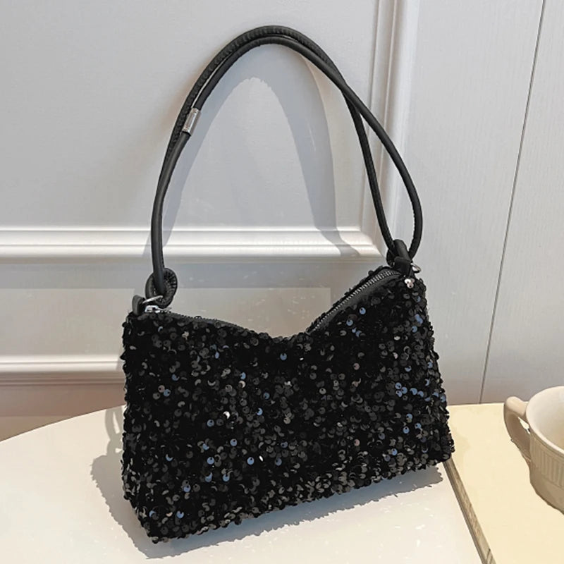 Stylish Sequined Crossbody Handbag for Women – Trendy Korean Design, Adjustable Strap, Spacious Interior, Durable Material 7