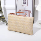 Stylish Straw Woven Clutch Bag for Women with Zipper Closure – Trendy Braided Purse for Casual Outings and Travel 10