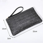 Stylish Straw Woven Clutch Bag for Women with Zipper Closure – Trendy Braided Purse for Casual Outings and Travel 3