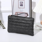 Stylish Straw Woven Clutch Bag for Women with Zipper Closure – Trendy Braided Purse for Casual Outings and Travel 7