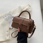 Vintage Shoulder Bag in PU Leather with Adjustable Strap – Compact Retro Handbag for Everyday Use 0