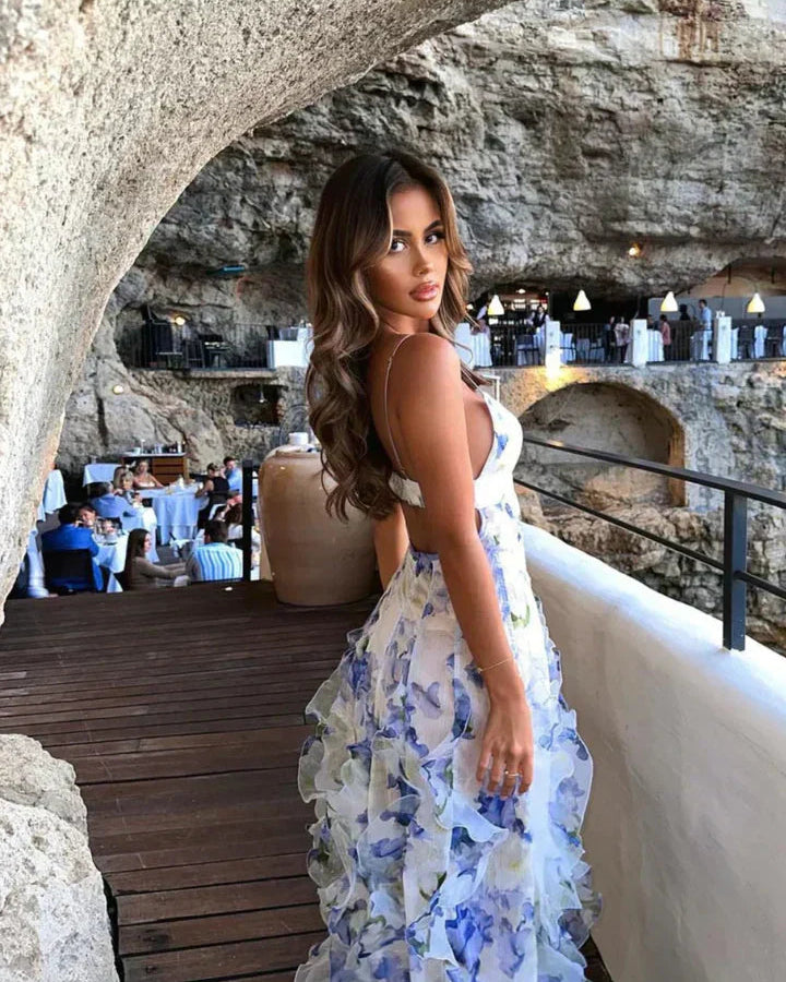 Womens Summer Dress - Lightweight Floral, Stylish Sleeveless Design 1