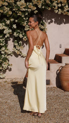 Clara Women's Maxi Dress | 100% Polyester, Halter Neckline 1