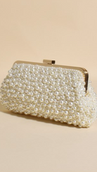 Elegant Faux Pearl Clutch Bag with Removable Chain Strap – Spacious Evening Bag for Special Occasions 3