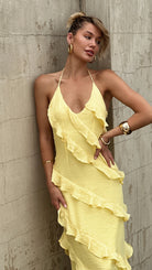 Sienna Women's Maxi Dress | Halter Neck, Comfortable Cotton Blend 4