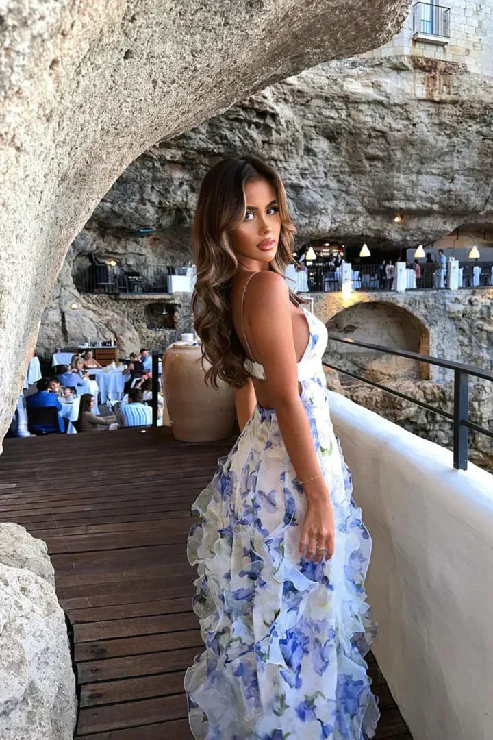 Womens Summer Dress - Lightweight Floral, Stylish Sleeveless Design 1